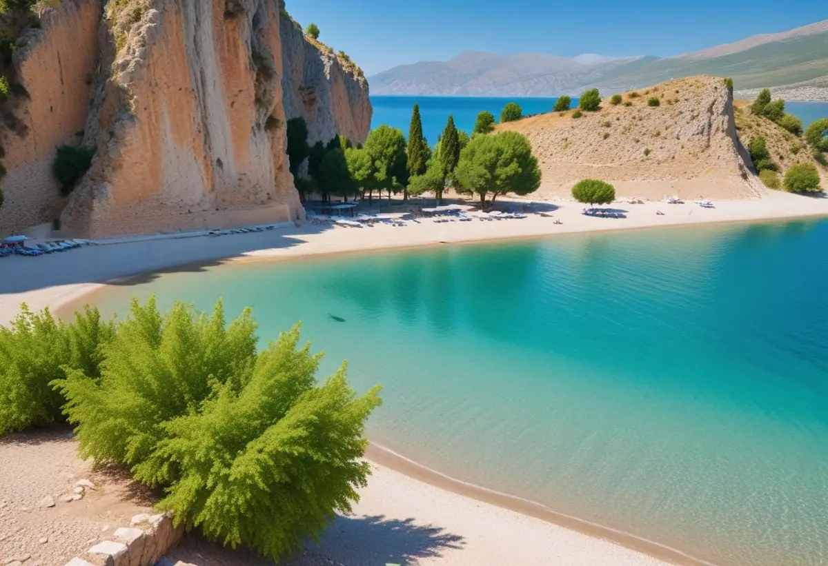 Stränder Nafplio i Grekland – en rolig strandguide illustration