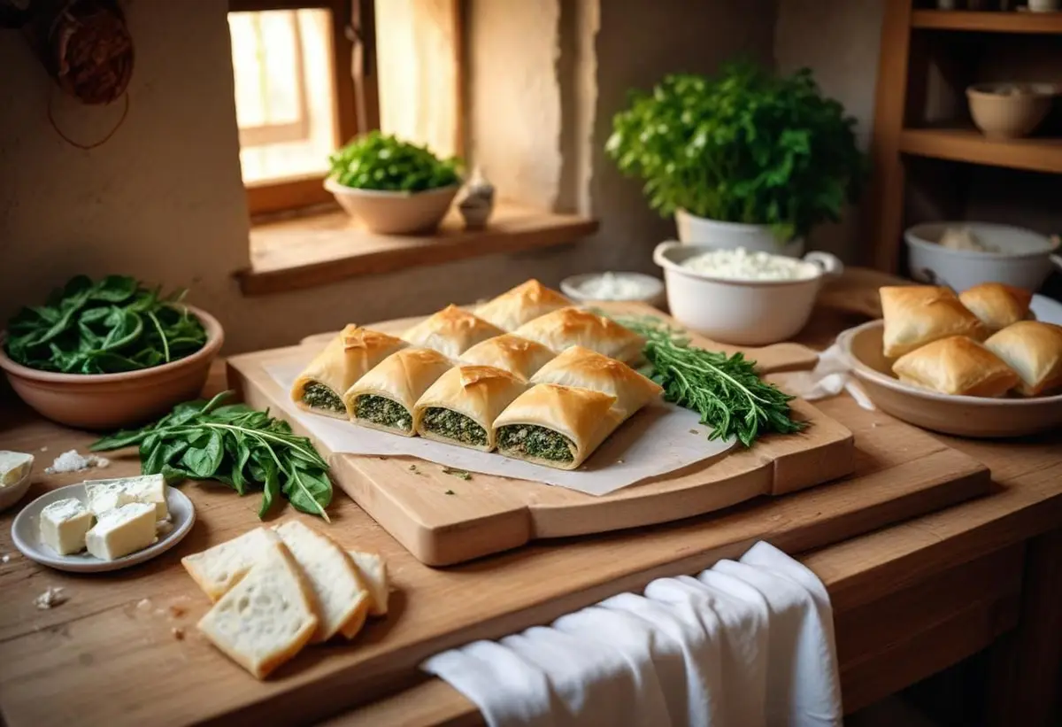 Spanakopita – en smakfull grekisk favorit du måste prova! illustration